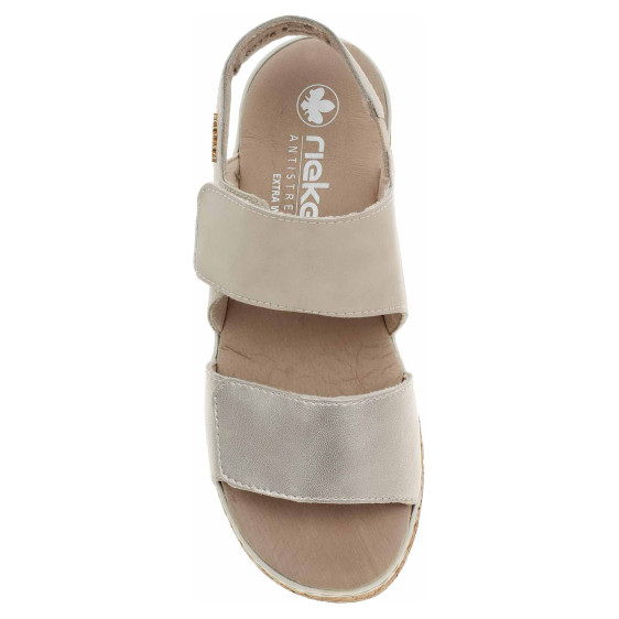 detail Dámske sandále Rieker 62761-90 gold