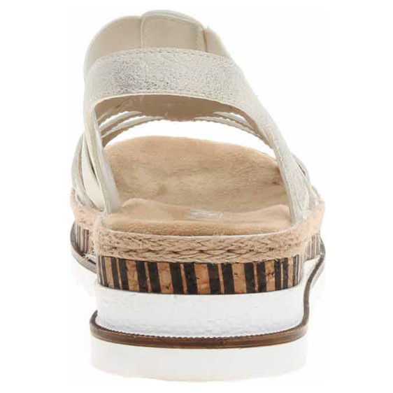 detail Dámske sandále Rieker V7949-90 gold