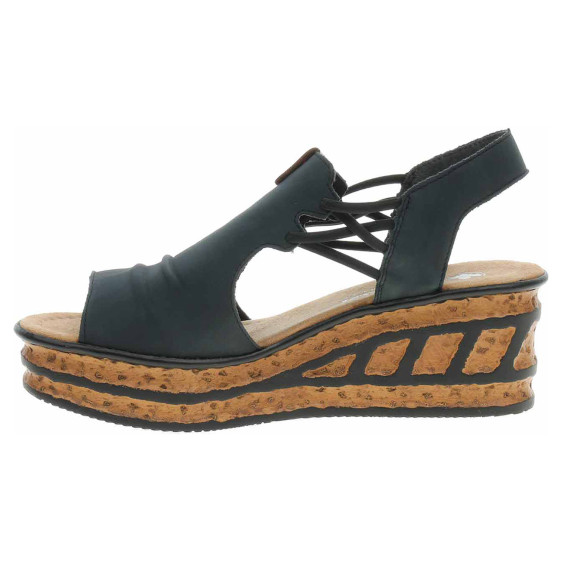 detail Dámske sandále Rieker 68175-14 blau