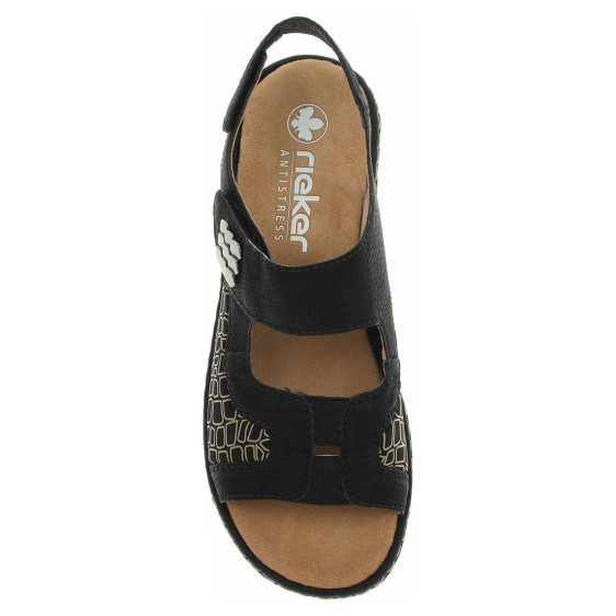 detail Dámske sandále Rieker 65989-01 schwarz