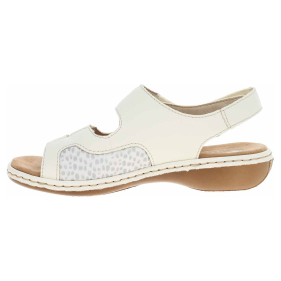 detail Dámske sandále Rieker 65989-82 weiss