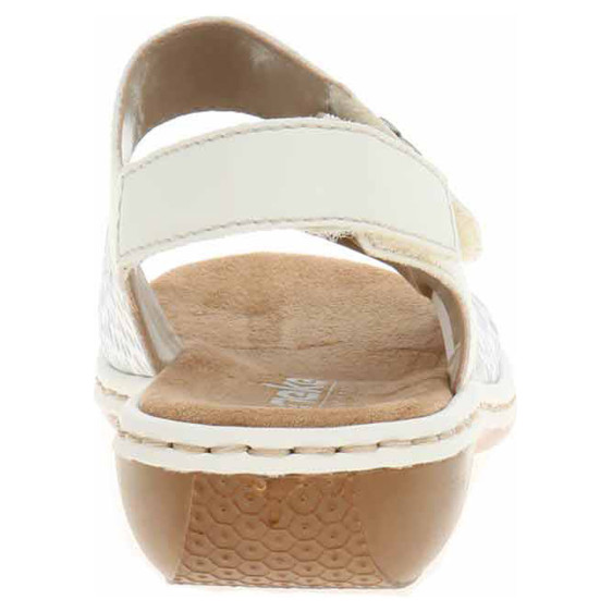 detail Dámske sandále Rieker 65989-82 weiss