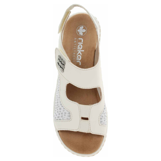 detail Dámske sandále Rieker 65989-82 weiss