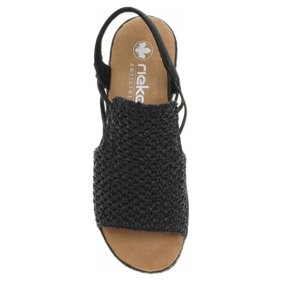 detail Dámske sandále Rieker 62941-00 schwarz