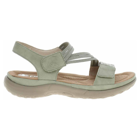 detail Dámske sandále Rieker 64870-52 grun