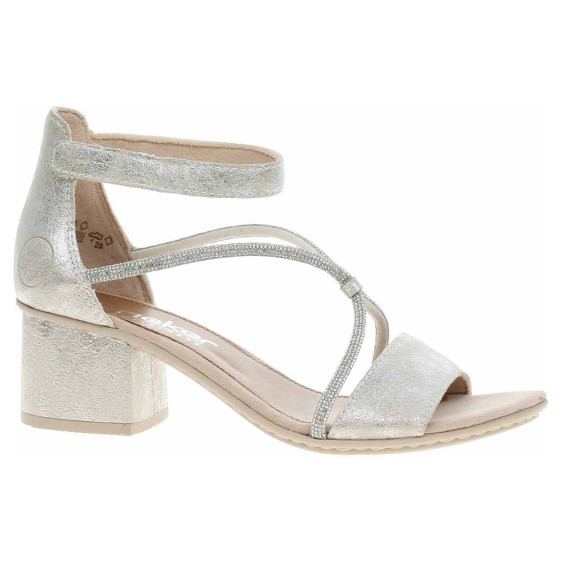 detail Dámske sandále Rieker 64654-40 silber