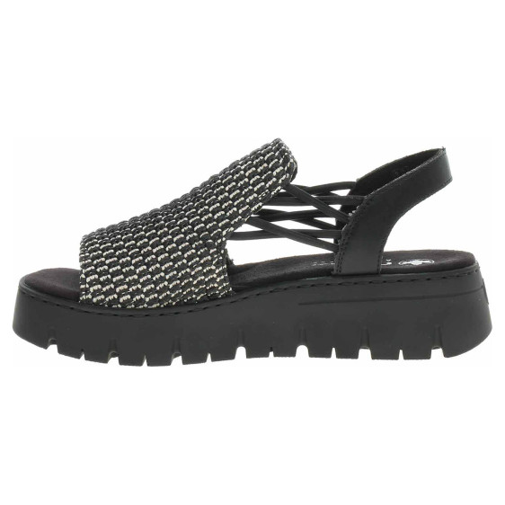 detail Dámske sandále Rieker V1051-00 schwarz