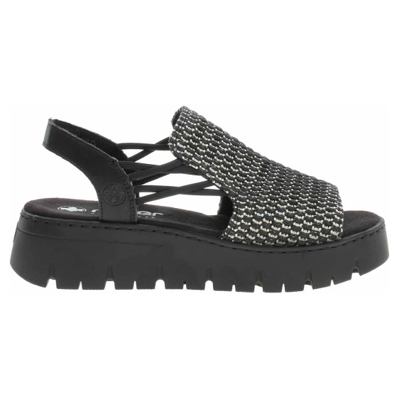 detail Dámske sandále Rieker V1051-00 schwarz