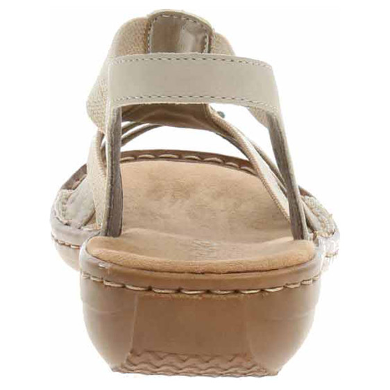 detail Dámske sandále Rieker 60851-62 beige
