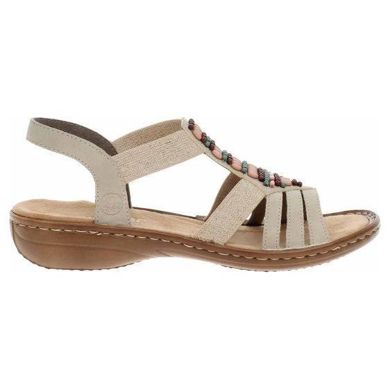 detail Dámske sandále Rieker 60851-62 beige