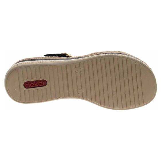 detail Dámske sandále Rieker V0951-00 schwarz