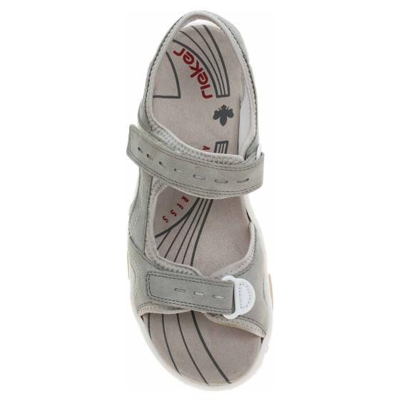 detail Dámske sandále Rieker 68866-40 grau
