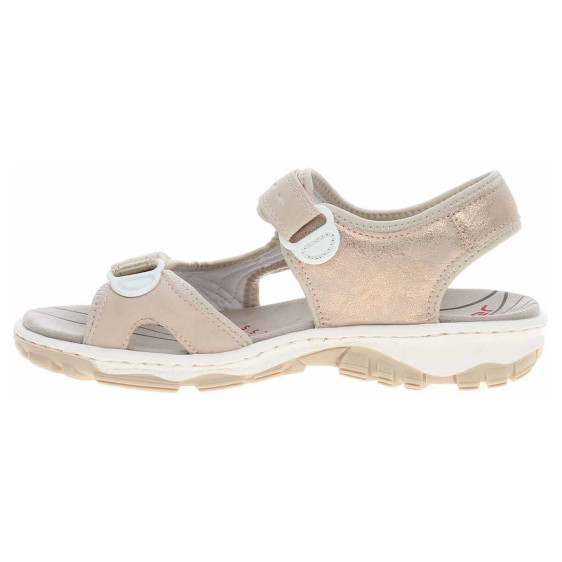 detail Dámske sandále Rieker 68866-31 rosa