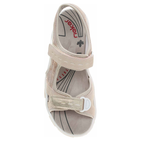 detail Dámske sandále Rieker 68866-31 rosa