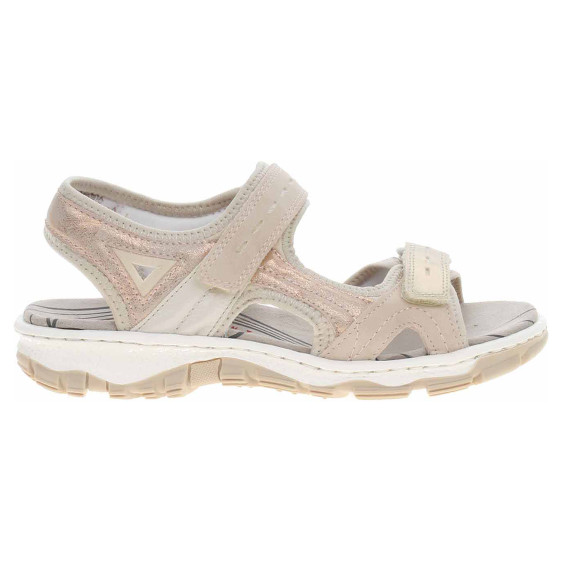 detail Dámske sandále Rieker 68866-31 rosa