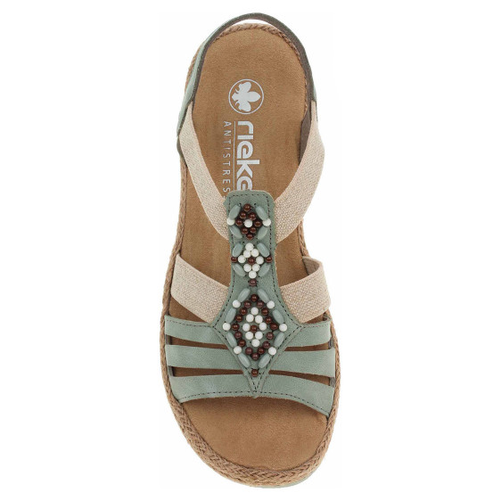 detail Dámske sandále Rieker V0920-52 grun