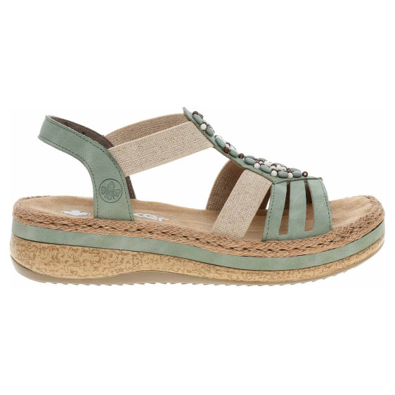 detail Dámske sandále Rieker V0920-52 grun