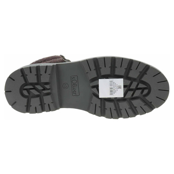 detail Pánska členkové topánky s.Oliver 5-16200-41 dark brown