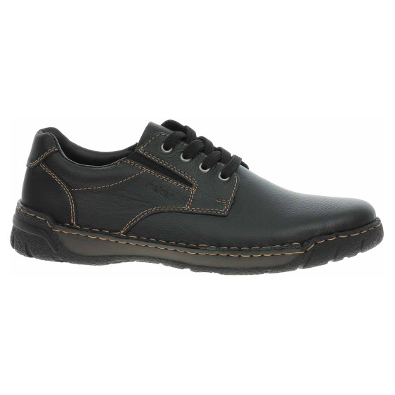 detail Rieker pánské polobotky B0306-00 schwarz