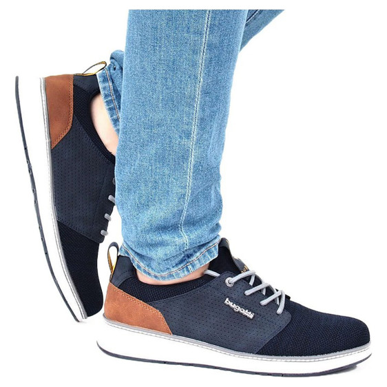 detail Pánske poltopánky Bugatti 321-A3C61-6900 dark blue