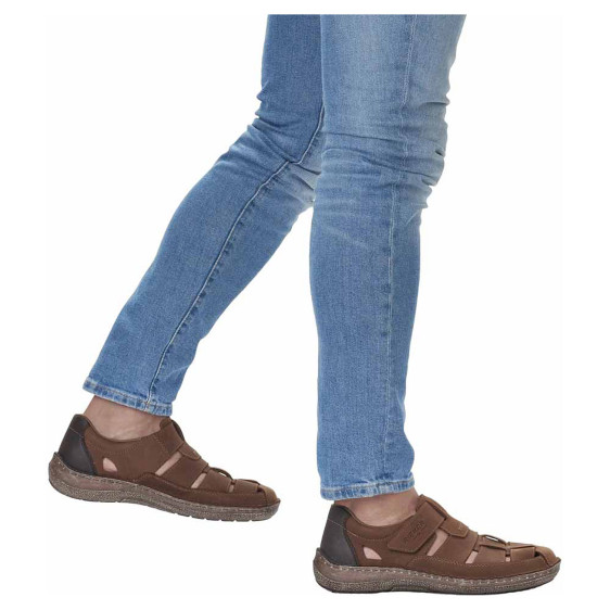 detail Pánske sandále Rieker 03078-25 braun