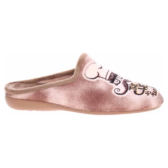 detail Pánske domáce papuče Medi Line 5014-021 taupe