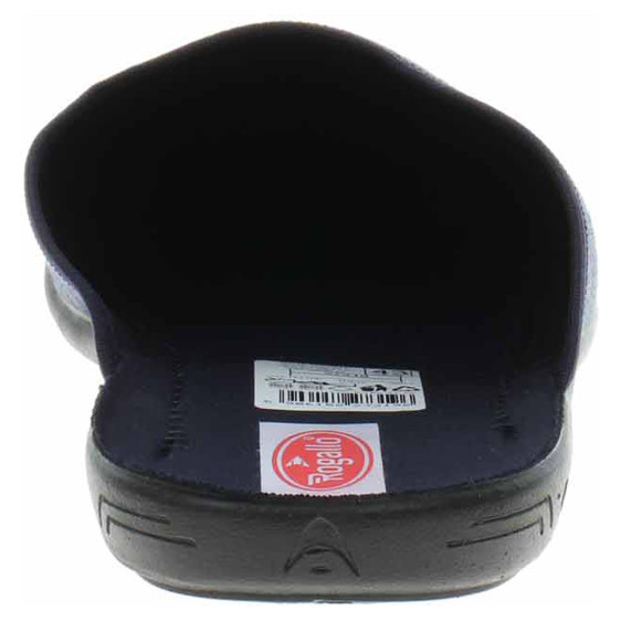 detail Pánske domáce papuče Rogallo E/27319 modrá-šedá