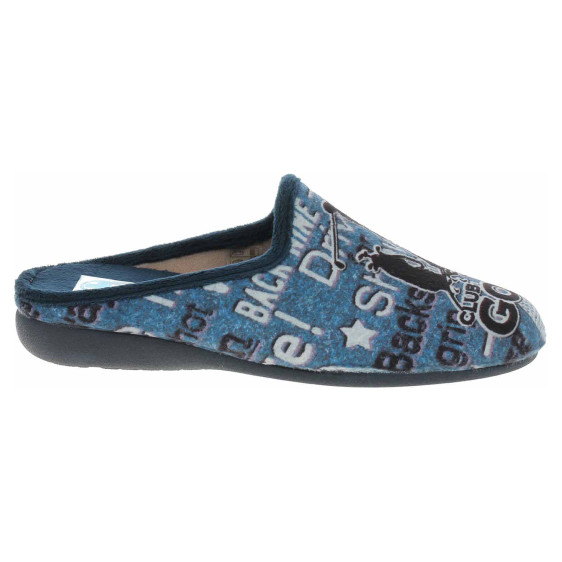 detail Pánske domáce papuče Medi Line 5175-023 marino