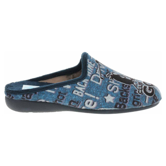 detail Pánske domáce papuče Medi Line 5175-023 marino