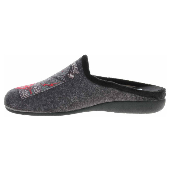 detail Pánske domáce papuče Medi Line 5136-023 negro
