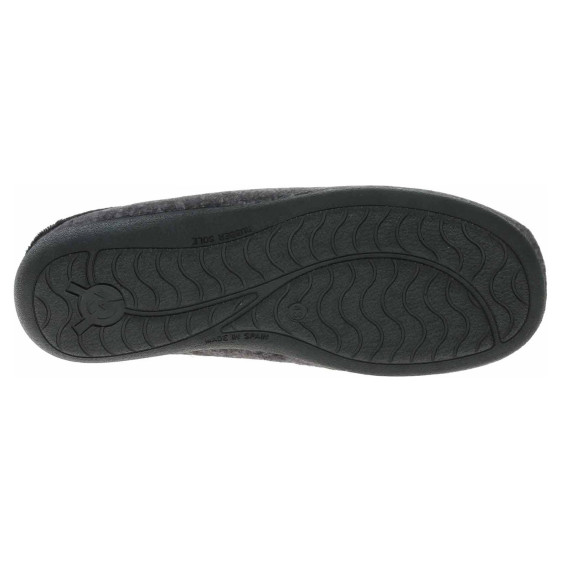 detail Pánske domáce papuče Medi Line 5136-023 negro