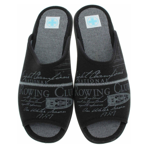 detail Pánske domáce papuče Medi Line S72-37742 black