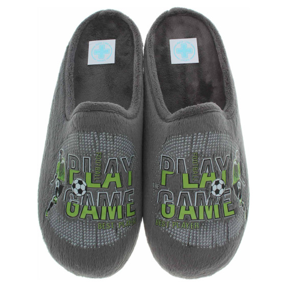 detail Pánske domáce papuče Medi Line 149-025 gris