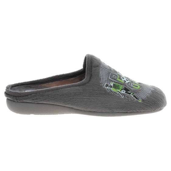 detail Pánske domáce papuče Medi Line 149-025 gris