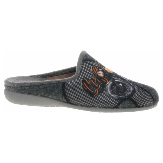detail Pánske domáce papuče Medi Line 150-025 gris