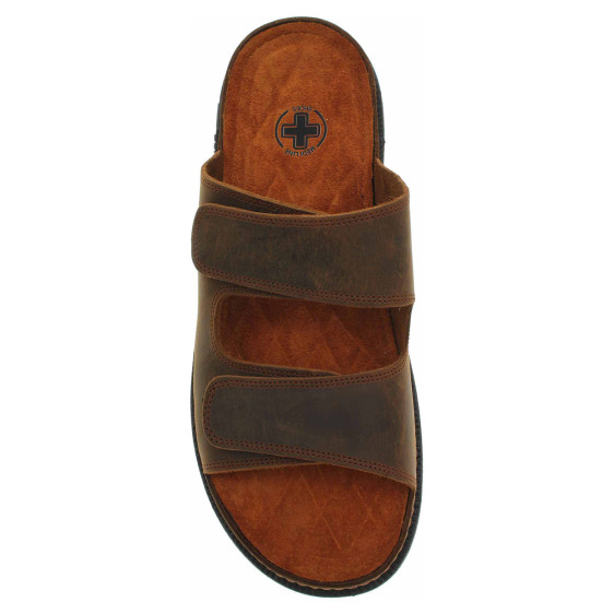 detail Pánske papuče Medi Line 160N-24 havana