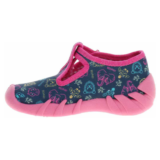 detail Dívčí bačkory Befado 110N492 modrá-růžová