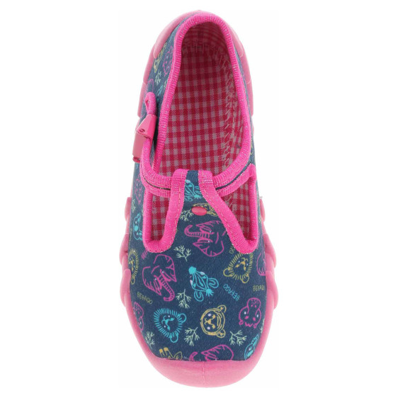 detail Dívčí bačkory Befado 110N492 modrá-růžová